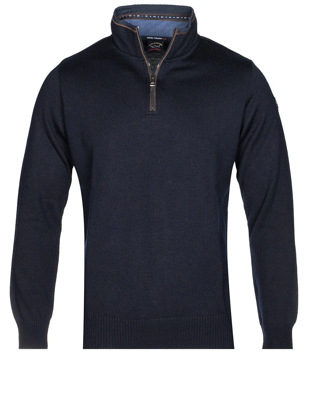 Zipped Pullover Navy